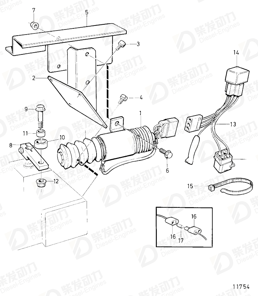 VOLVO Bracket 866173 Drawing